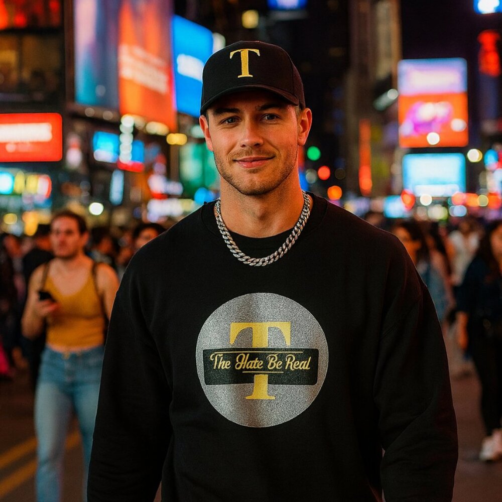Bee-Line Black, Yellow, Silver Sweat Shirt